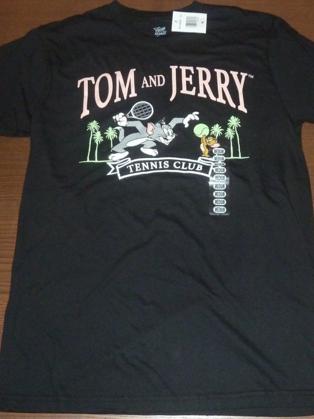 Tom And Jerry Tennis Club T Shirt Size Medium Cotton